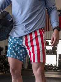 Throwback USA Hybrid Athletic Shorts