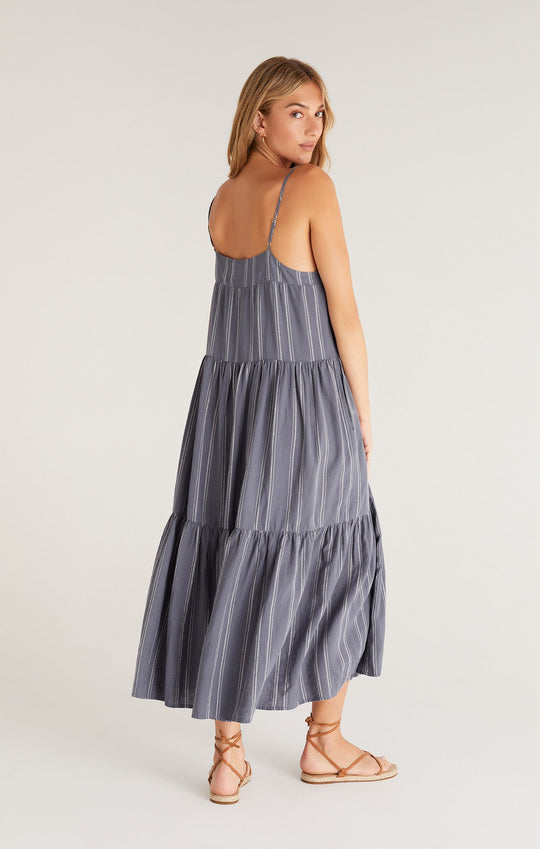 Waverly Stripe Maxi Dress Indigo | Z supply