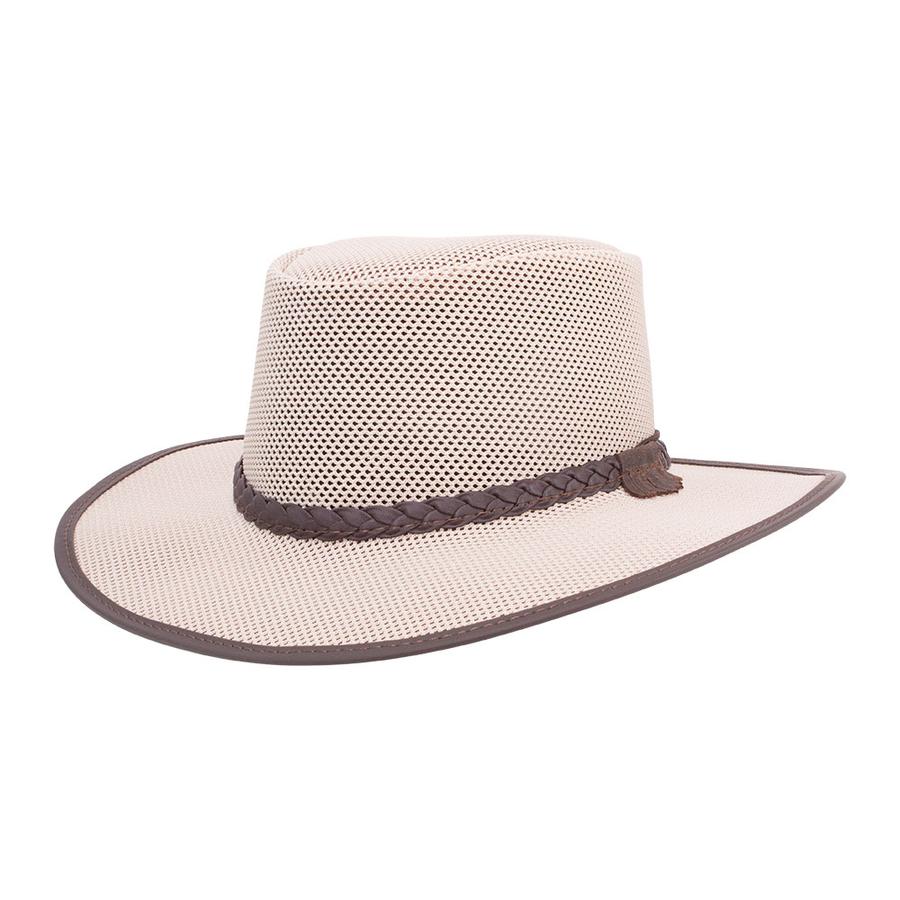 New American Hat Makers Soaker Mesh Crushable Sun Hat, Eggshell