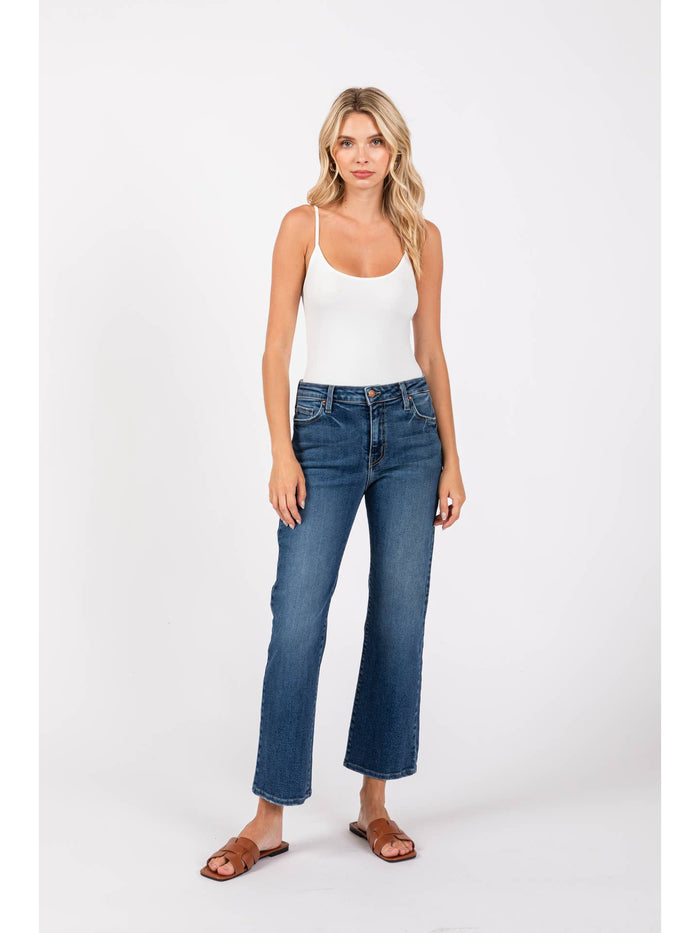 L.T.J. | Dark Venice Mid Rise Straight Jeans