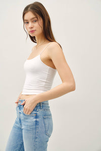Cropped Comfort Spaghetti Tank