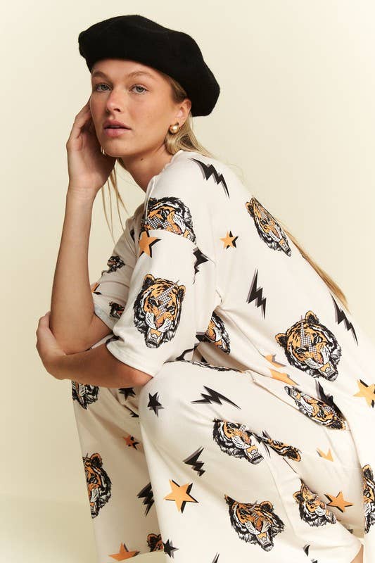 Wild Side Tiger Print Set