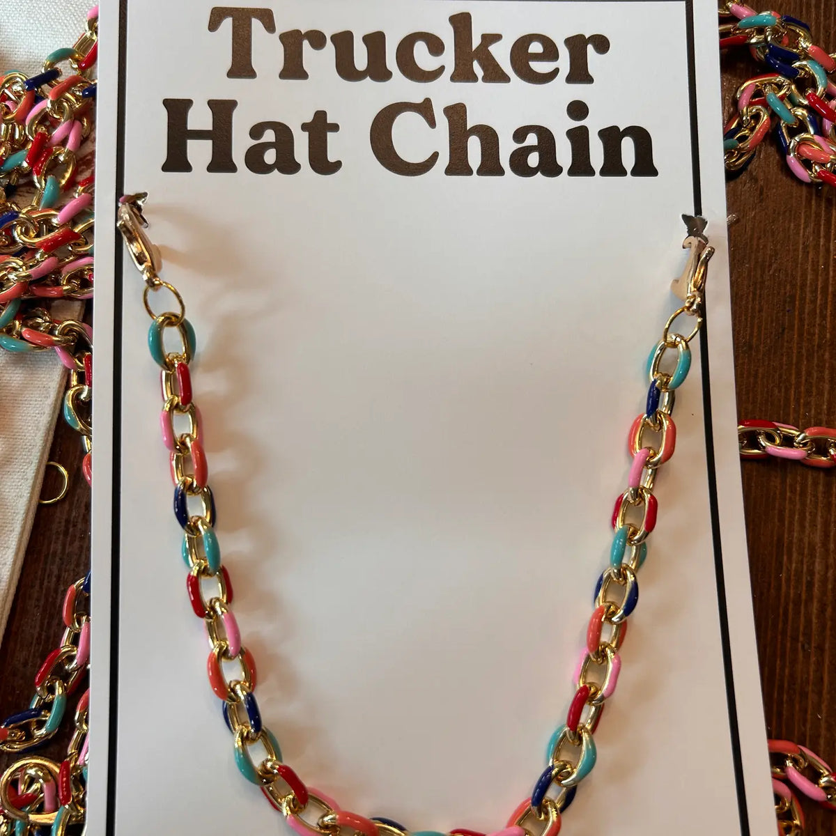 Chunky Colorful Dipped Gold Trucker Chain
