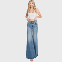 Vintage Luxe High-Waisted Wide-Leg Jeans