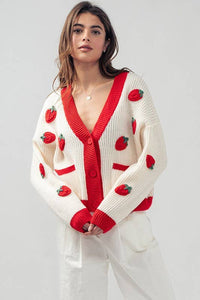 Strawberry Sweetheart Sweater
