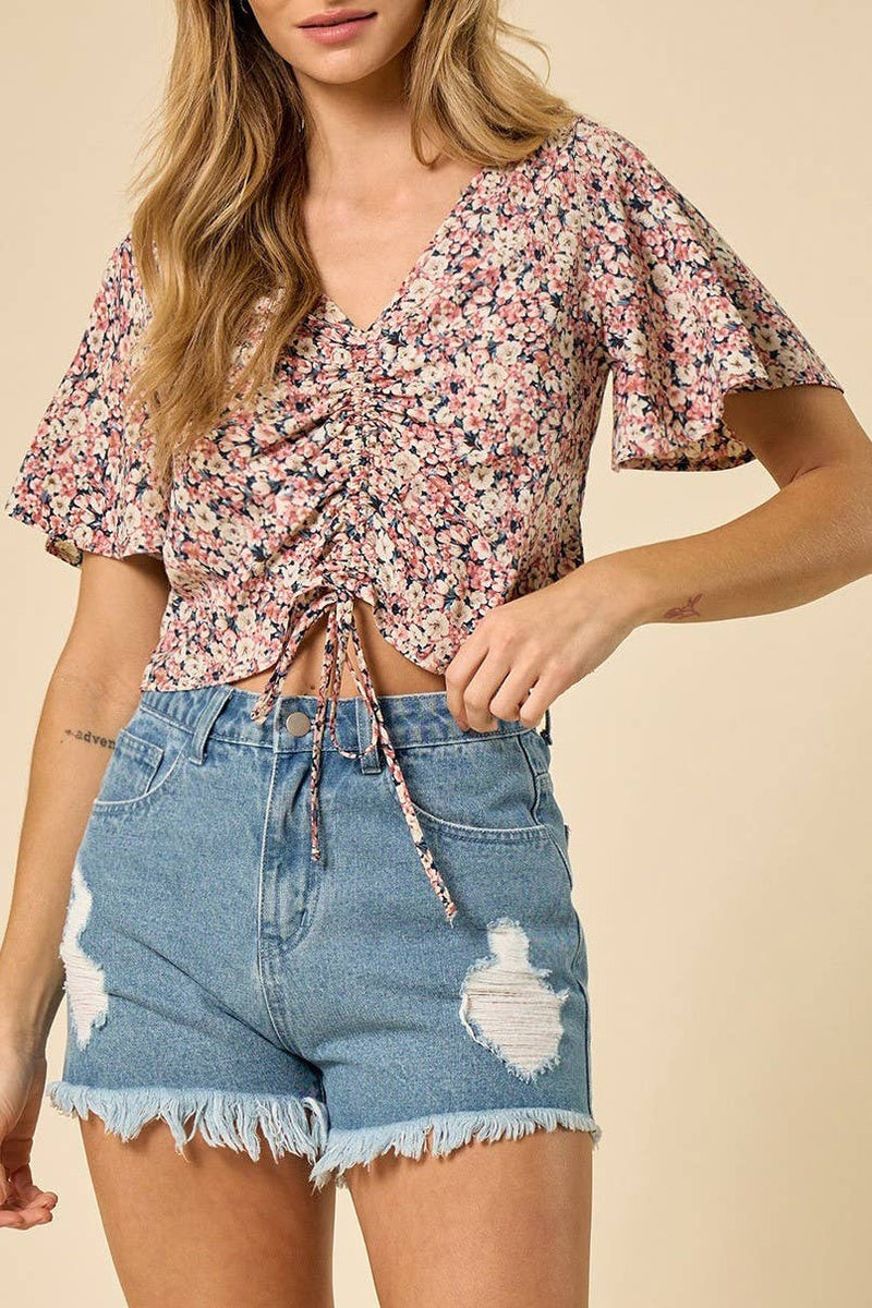 Bloom & Gather Ruched Blouse