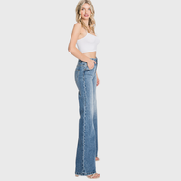 Vintage Luxe High-Waisted Wide-Leg Jeans
