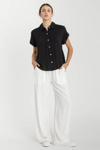 Classic Roll-Cuff Button-Down Shirt