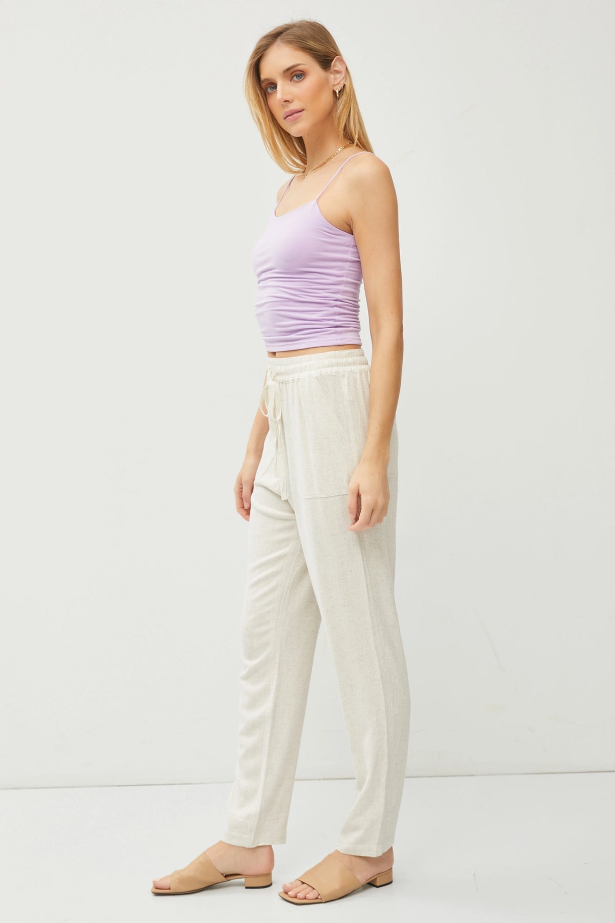 Love Yourself Linen Joggers