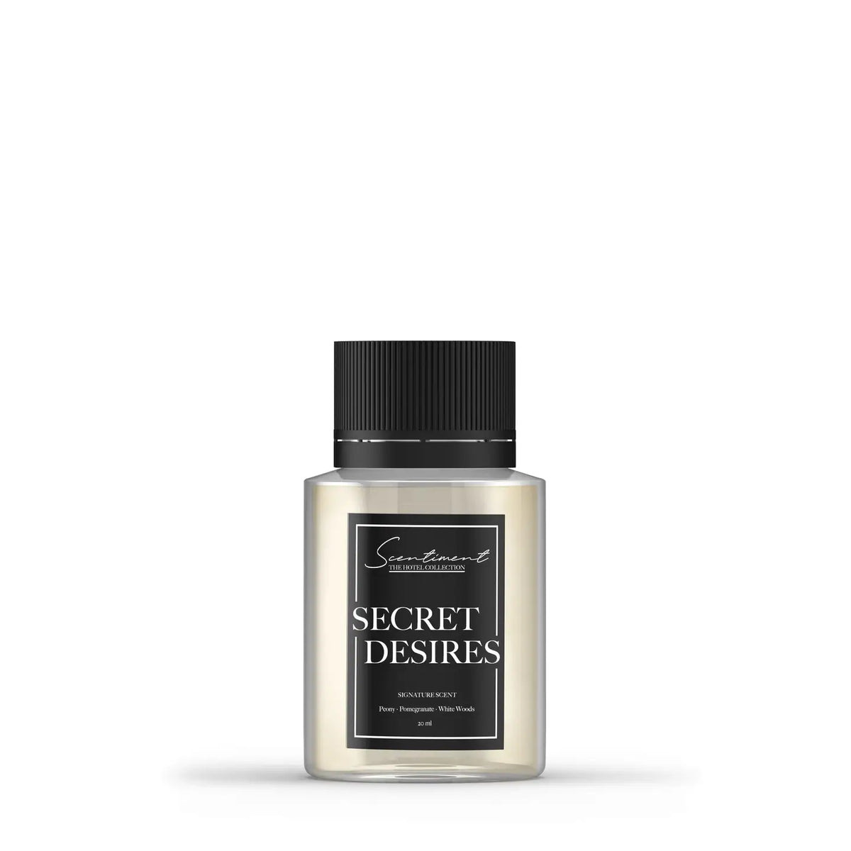 Secret Desires fragrance oil, white woods, peony, pomegranate