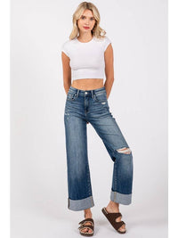 Rachel High Rise Cuffed Jeans