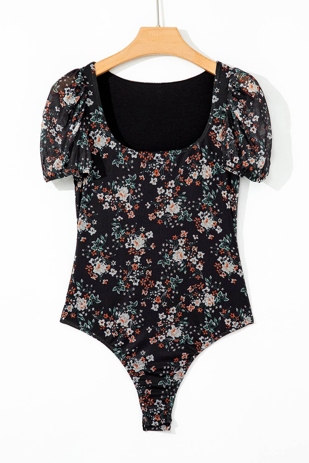 Flirty Flora Puff Sleeve Bodysuit