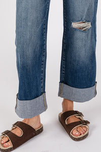 Rachel High Rise Cuffed Jeans