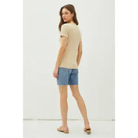 Vicky | Classic V-Neck Short Sleeve Slim T-Shirt