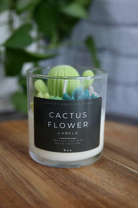 Cactus Flower Candle
