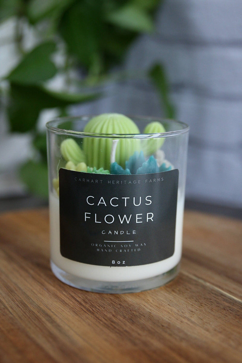 Cactus Flower Candle