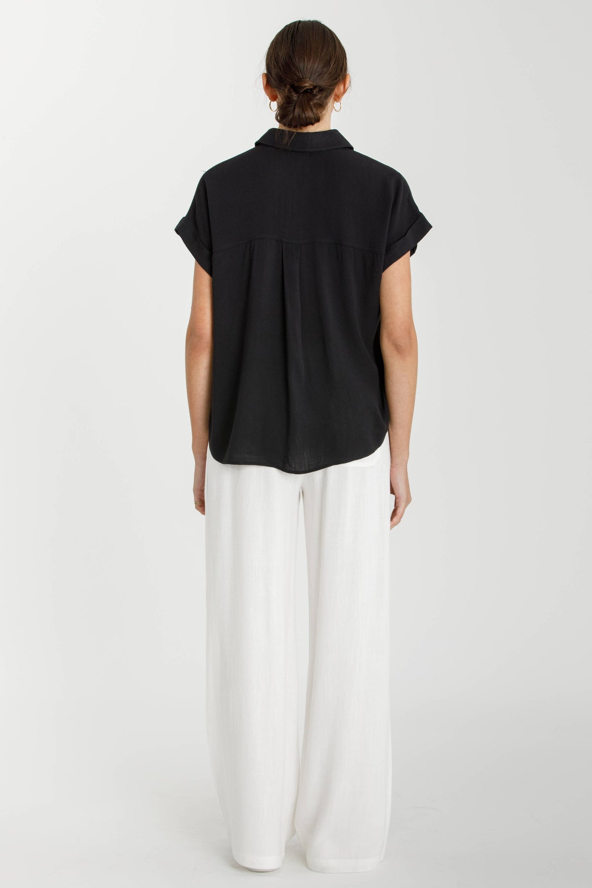 Classic Roll-Cuff Button-Down Shirt