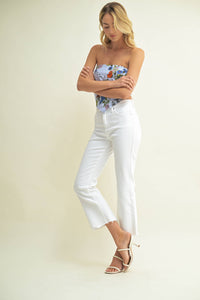 Blanc Revival Vintage Cropped Flare Jeans