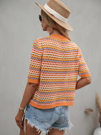 Sunset Breeze Knit Blouse