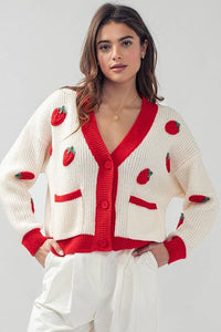 Strawberry Sweetheart Sweater