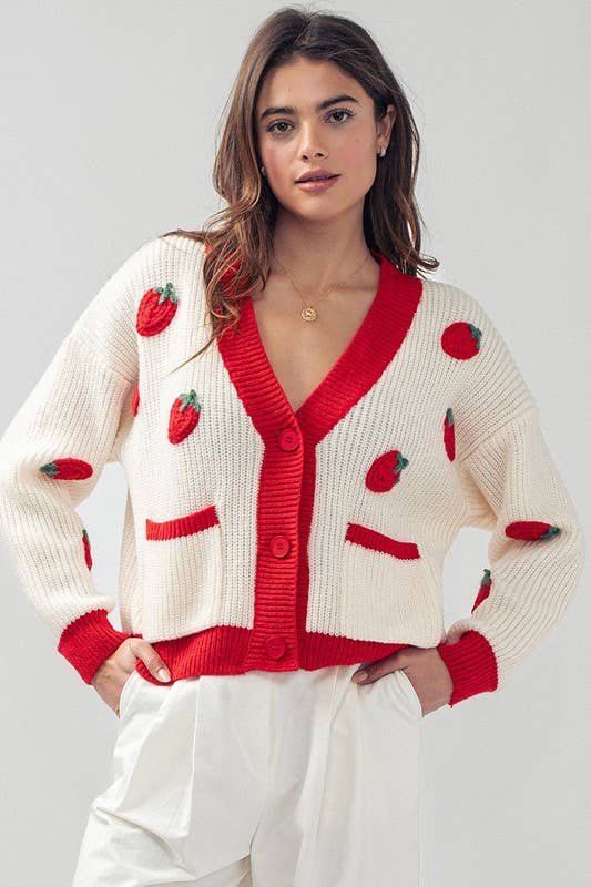 Strawberry Sweetheart Sweater