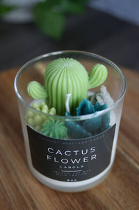 Cactus Flower Candle