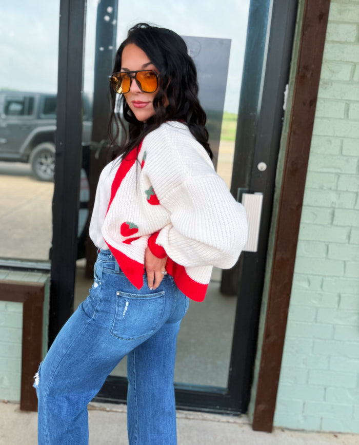 Strawberry Sweetheart Sweater