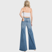 Vintage Luxe High-Waisted Wide-Leg Jeans