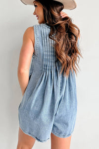 Effortless Edge Denim Romper