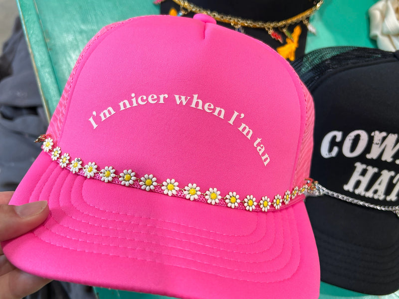 Daisy Trucker Hat Chain