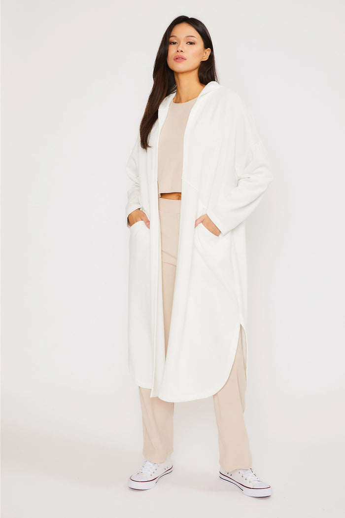 Cassie Longline Hooded Cardigan with Pockets