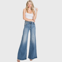 Vintage Luxe High-Waisted Wide-Leg Jeans