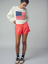 Stars & Stripes Crochet Sweater