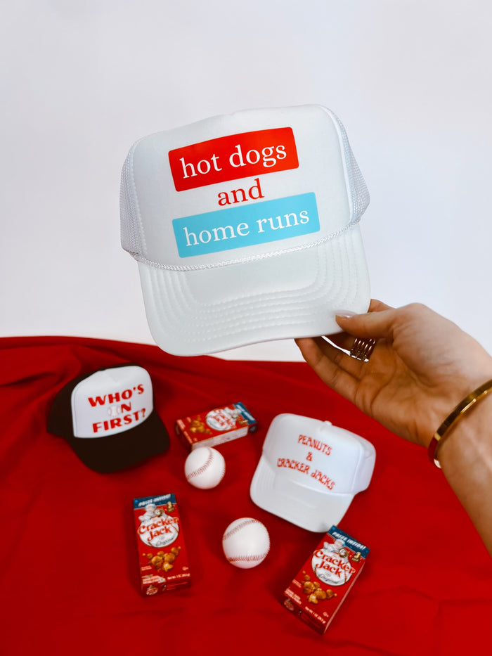 Hot Dogs & Home Runs Trucker Hat