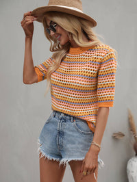 Sunset Breeze Knit Blouse