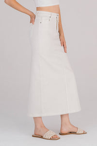 Coastal Breeze Side Slit Midi Skirt