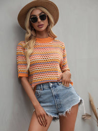 Sunset Breeze Knit Blouse