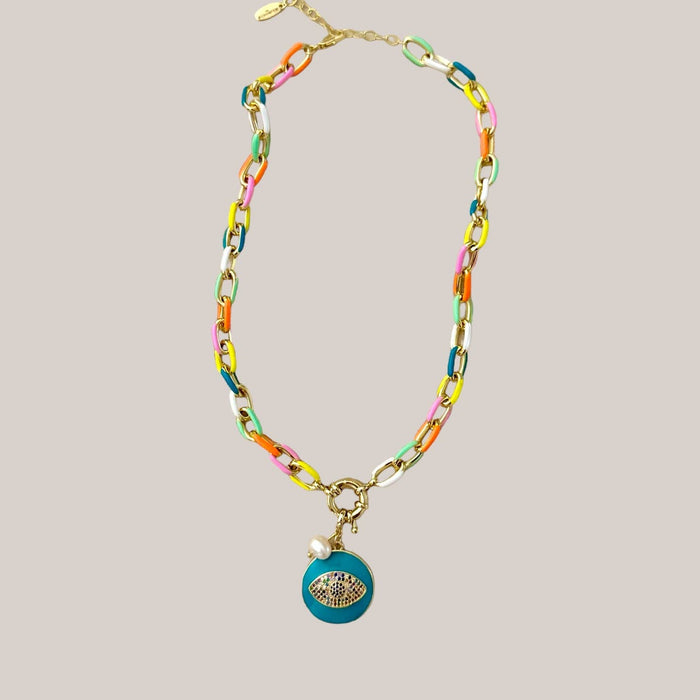 Eye Summer Link Necklace