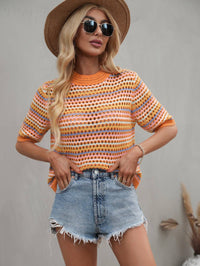 Sunset Breeze Knit Blouse