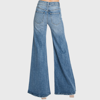 Vintage Luxe High-Waisted Wide-Leg Jeans