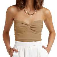 Twist & Chic Knitted Bandeau Top