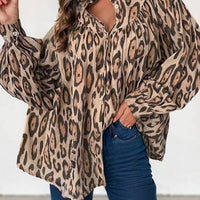 Leopard Long Sleeve Blouse