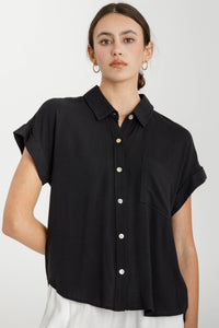 Classic Roll-Cuff Button-Down Shirt