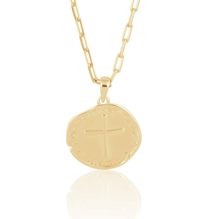 Amelia Coin Necklace in Gold