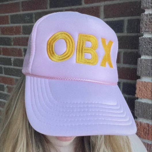 OBX Trucker Hat| Light Pink