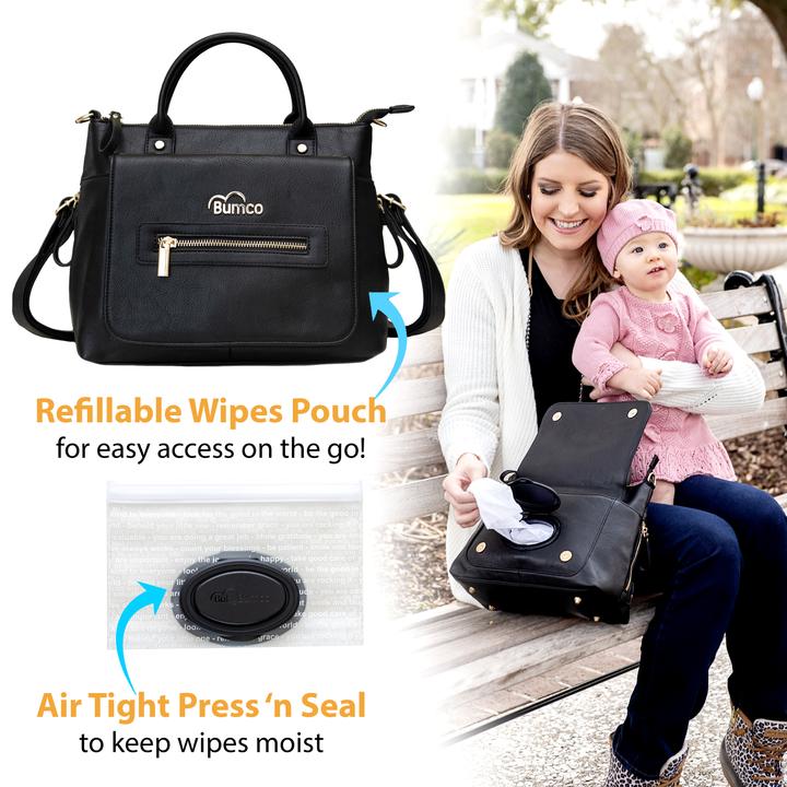 Purse Diaper Bag | Brown