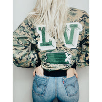 Designer Inspired LV Varsity Vintage Camp Jacket