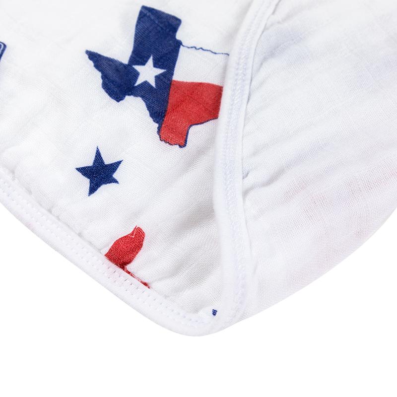 Little Hometown 2-in-1 Burp Cloth & Bib | Texas Boy