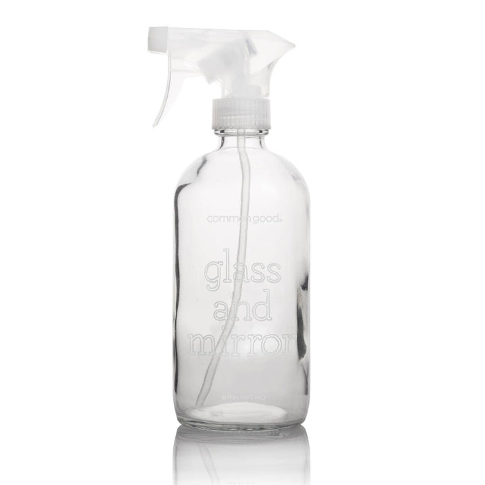 Glass Cleaner Empty Glass Refillable Bottle- 16 oz