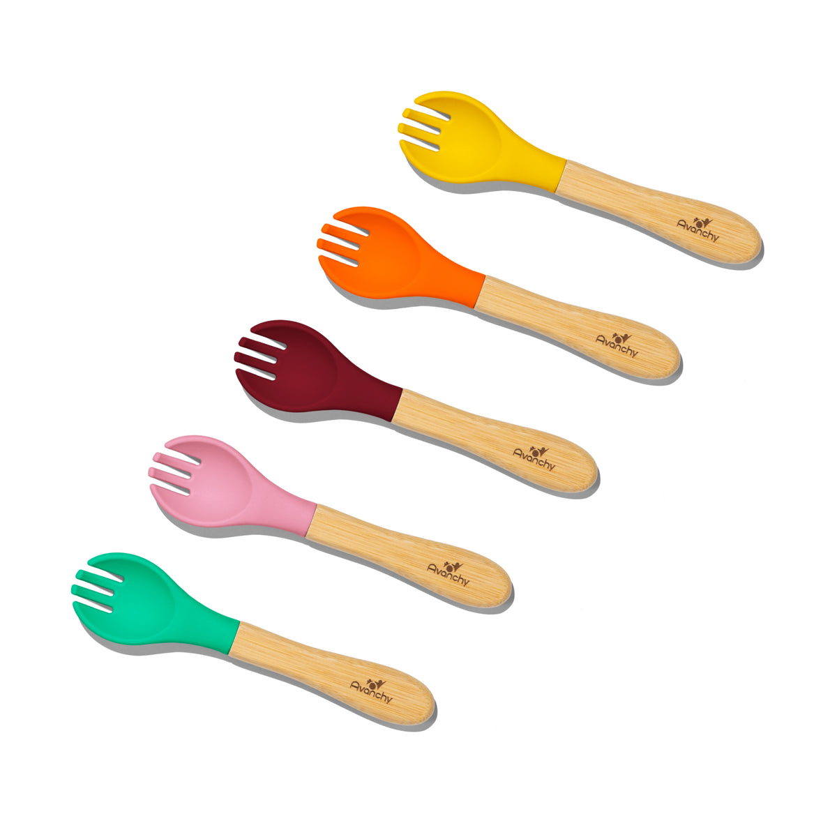 Itzy Ritzy Children Silicone Looped BLW Spoon & Fork Set